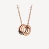   Dây chuyền Bvlgari B.zero1 nhỏ vàng hồng 18k
