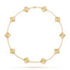 Dây chuyền Van Cleef & Arpels Alhambra 10 hoa vàng 18k
