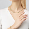 Dây chuyền Van Cleef & Arpels Alhambra 10 hoa vàng 18k