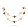 Dây chuyền Van Cleef & Arpels Alhambra dài 20 hoa kim cương, xà cừ