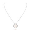 Dây chuyền Van Cleef & Arpels Magic Alhambra 42cm Xà cừ trắng