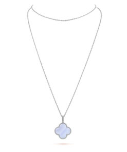 Dây chuyền Van Cleef & Arpels Magic Alhambra 90cm Chalcedony