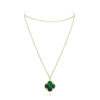 Dây chuyền Van Cleef & Arpels Magic Alhambra 90cm Malachite xanh