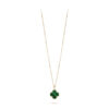 Dây chuyền Van Cleef & Arpels Magic Alhambra 90cm Malachite xanh