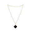Dây chuyền Van Cleef & Arpels Magic Alhambra 90cm Onyx đen