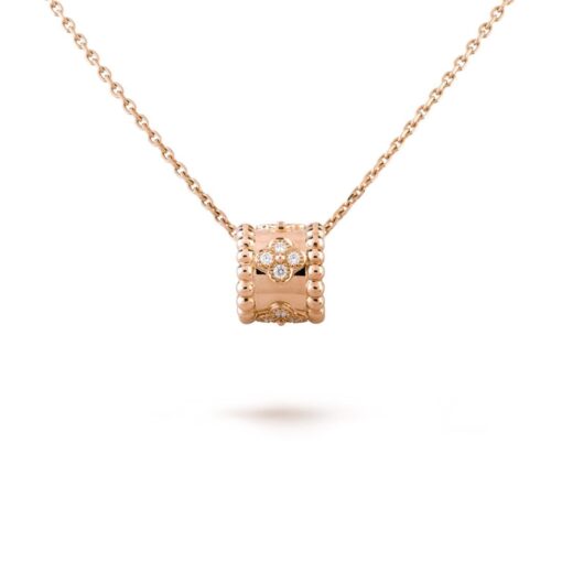 Dây chuyền Van Cleef & Arpels Perlée clovers vàng hồng 18k