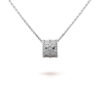 Dây chuyền Van Cleef & Arpels Perlée clovers vàng trắng 18k