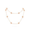 Dây chuyền Van Cleef & Arpels Sweet Alhambra 16 hoa vàng hồng