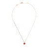 Dây chuyền Van Cleef & Arpels Sweet Alhambra Heart vàng 18K đá Carnelian đỏ