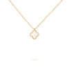 Dây chuyền Van Cleef & Arpels Sweet Alhambra vàng 18K xà cừ trắng