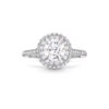 Nhẫn đính hôn kim cương Double Halo Micropavé