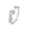   Lắc tay Van Cleef & Arpels Frivole 7 flowers vàng trắng 18k