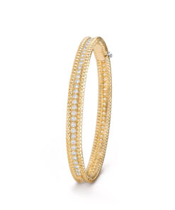   Lắc tay Van Cleef & Arpels Perlée diamonds, 1 rows vàng 18k