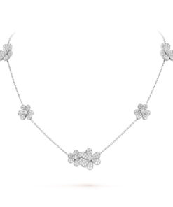   Mặt dây chuyền Van Cleef & Arpels Frivole 9 hoa full kim cương