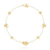 Mặt dây chuyền Van Cleef & Arpels Frivole 9 hoa vàng 18k, kim cương