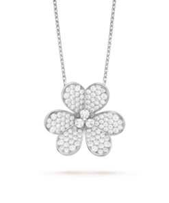   Mặt dây chuyền Van Cleef & Arpels Frivole clip mẫu rất lớn full kim cương