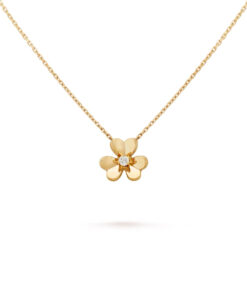   Mặt dây chuyền Van Cleef & Arpels Frivole mini vàng 18k kim cương