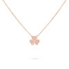   Mặt dây chuyền Van Cleef & Arpels Frivole mini vàng hồng 18K, kim cương