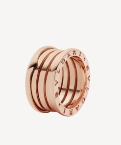   Nhẫn Bvlgari B.zero1 four-band vàng hồng 18k