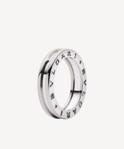   Nhẫn Bvlgari B.zero1 one-band vàng trắng 18k