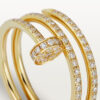 Nhẫn Cartier đinh Juste Un Clou 1.8mm 2 vòng | Vàng 18k - Full Kim cương