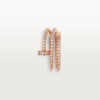 Nhẫn Cartier đinh Juste Un Clou 1.8mm 2 vòng | Vàng hồng 18k - Full Kim cương