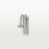   Nhẫn Cartier đinh Juste Un Clou 1.8mm 2 vòng | Vàng trắng 18k - Full Kim cương