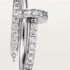   Nhẫn Cartier đinh Juste Un Clou 1.8mm | Vàng trắng 18k - Full Kim cương