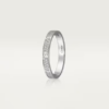   Nhẫn Cartier Love 2.6mm | Vàng trắng 18k - Kim cương Pave