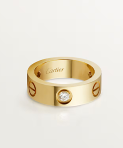   Nhẫn Cartier Love 5.5mm | Vàng 18k - 3 kim cương