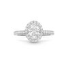  Nhẫn đính hôn Oval-Shaped Diamond Micropavé