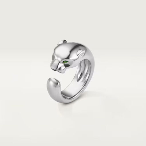   Nhẫn Panthère de Cartier - 11mm | Vàng trắng 18k - Onyx - Garnet