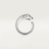   Nhẫn Panthère de Cartier - 11mm | Vàng trắng 18k - Onyx - Garnet
