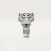   Nhẫn Panthère de Cartier 18.6mm | Vàng trắng 18k - Kim cương - Emerald - Onyx