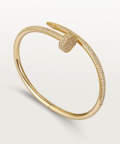   Vòng tay đinh Cartier Juste un Clou vàng 18k - nửa kim cương - 3.5mm