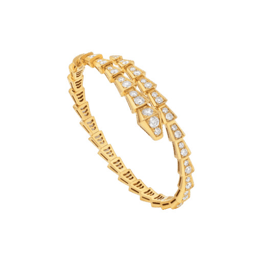   Vòng tay rắn BVLgari Serpenti Viper vàng Gold 18k - kim cương