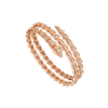   Vòng tay rắn BVLgari Serpenti Viper vàng hồng 18k - 2 vòng - kim cương