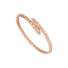   Vòng tay rắn BVLgari Serpenti Viper vàng hồng 18k - hai đầu kim cương