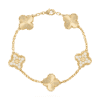   Vòng tay Van Cleef & Arpels Alhambra 5 hoa vàng 18K kim cương
