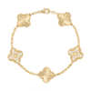   Vòng tay Van Cleef & Arpels Alhambra 5 hoa vàng 18K kim cương