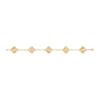   Vòng tay Van Cleef & Arpels Alhambra 5 hoa vàng 18K kim cương