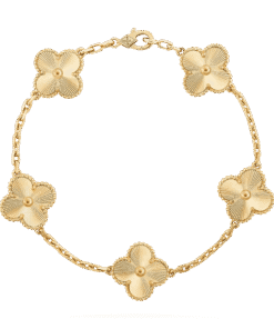   Vòng tay Van Cleef & Arpels Alhambra 5 hoa vàng 18K