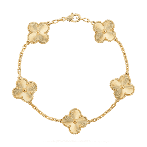   Vòng tay Van Cleef & Arpels Alhambra 5 hoa vàng 18K