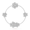   Vòng tay Van Cleef & Arpels Frivole 5 flowers vàng trắng 18k