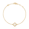   Vòng tay Van Cleef & Arpels Sweet Alhambra vàng 18K xà cừ trắng