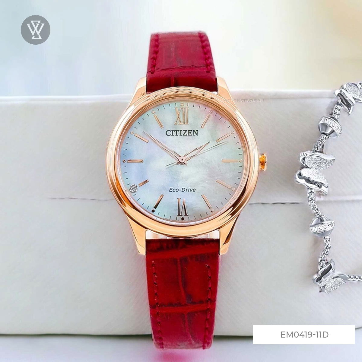 Citizen 34mm Nữ EM0419-11D - Ảnh 3
