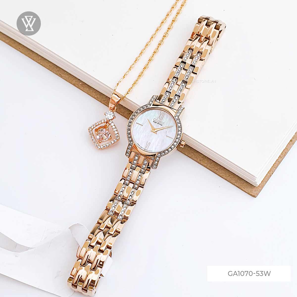 Citizen 22mm Nữ EX124353D - Ảnh 4