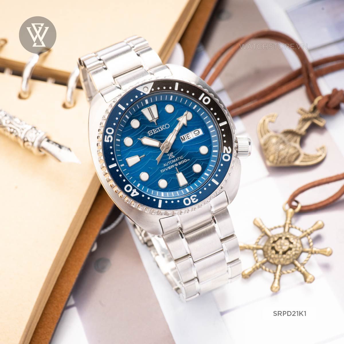 Seiko 45mm Nam SRPD21K1 - Ảnh 2
