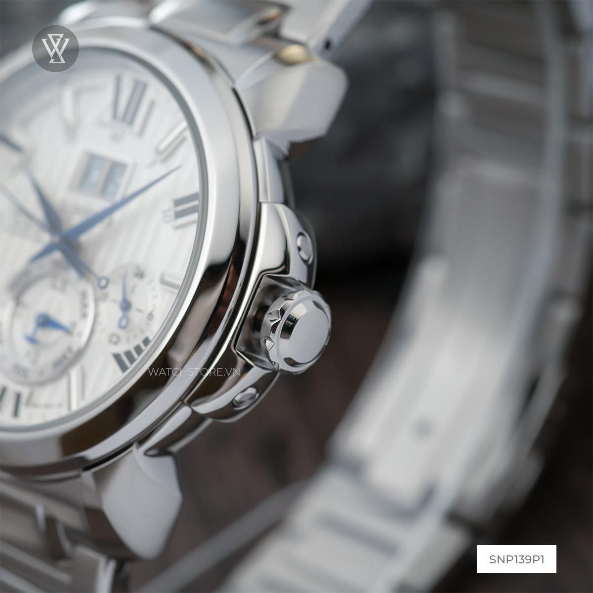 Seiko 42.9mm Nam SNP139P1 - Ảnh 3