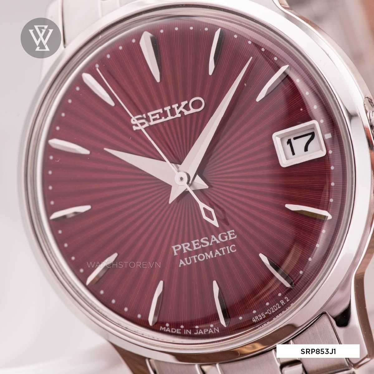 Seiko 33.8mm Nữ SRP853J1 - Ảnh 3